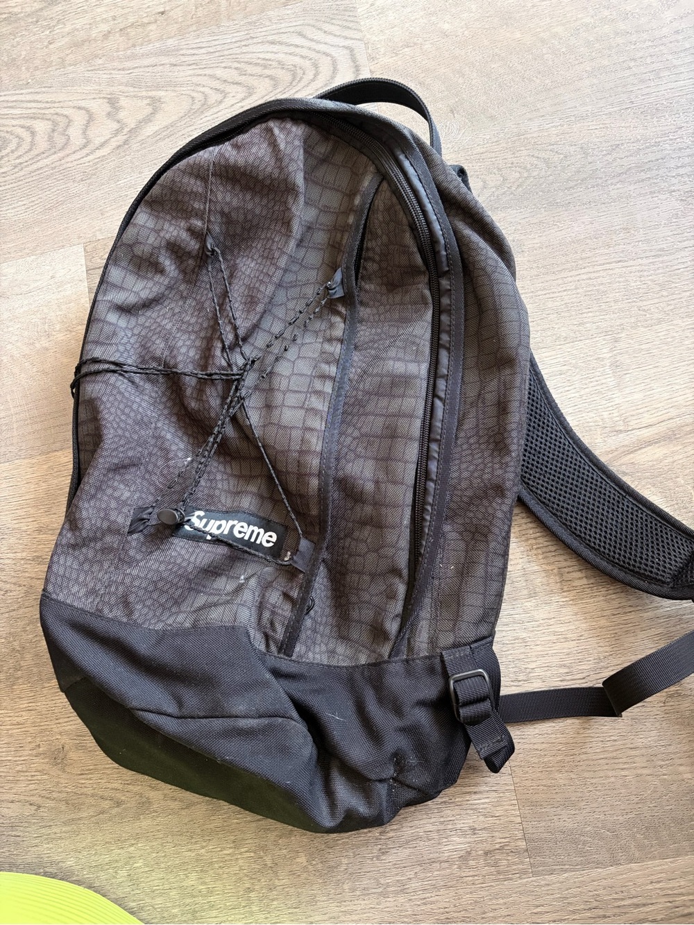 Supreme Black Textured Everyday Backpack